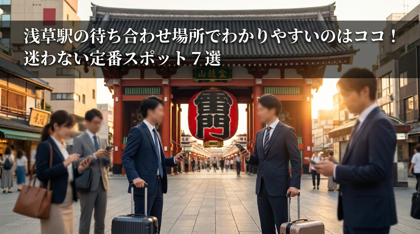 浅草駅の待ち合わせ場所でわかりやすいのはココ！迷わない定番スポット7選