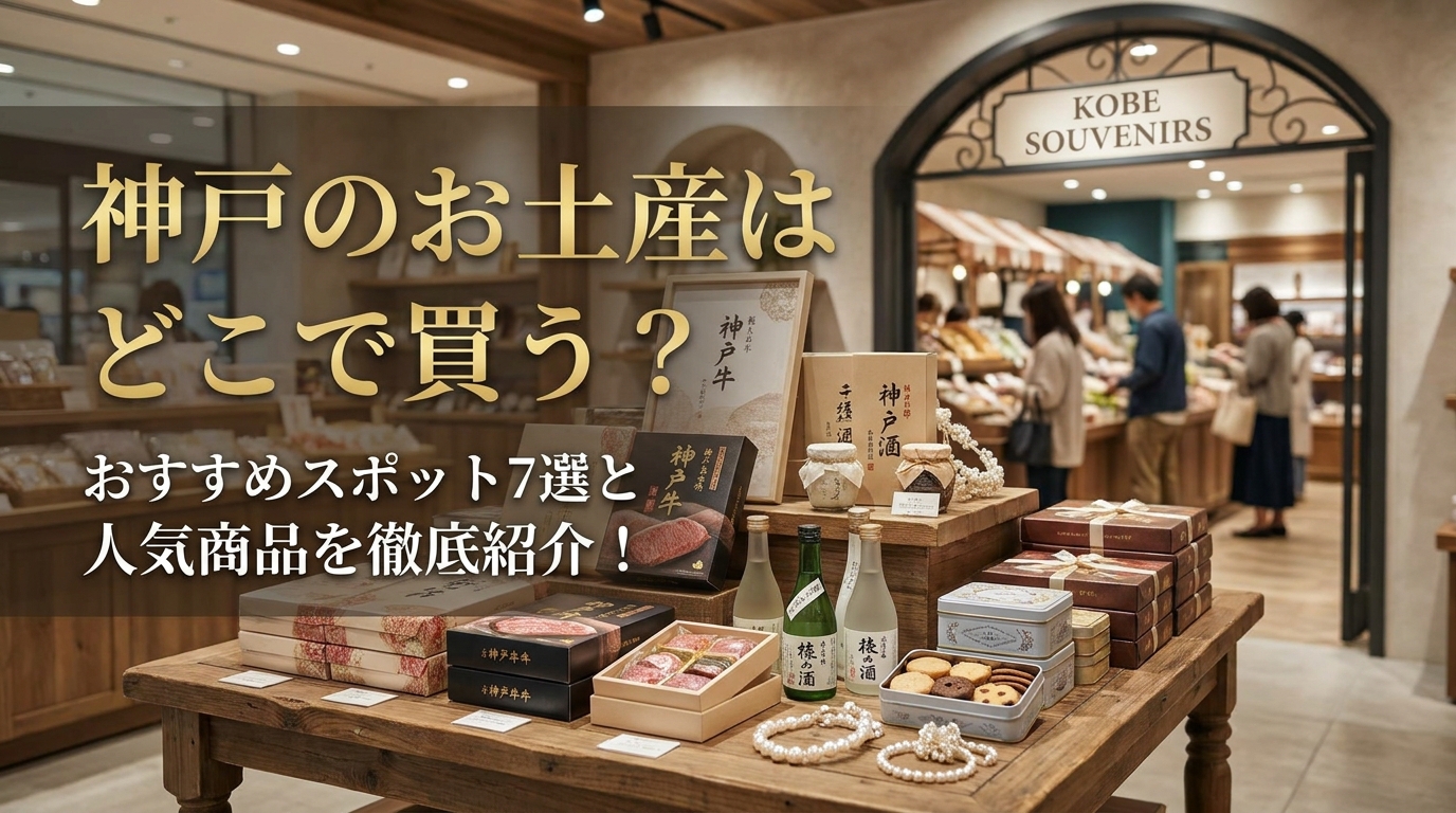 神戸のお土産はどこで買う？おすすめスポット7選と人気商品を徹底紹介！