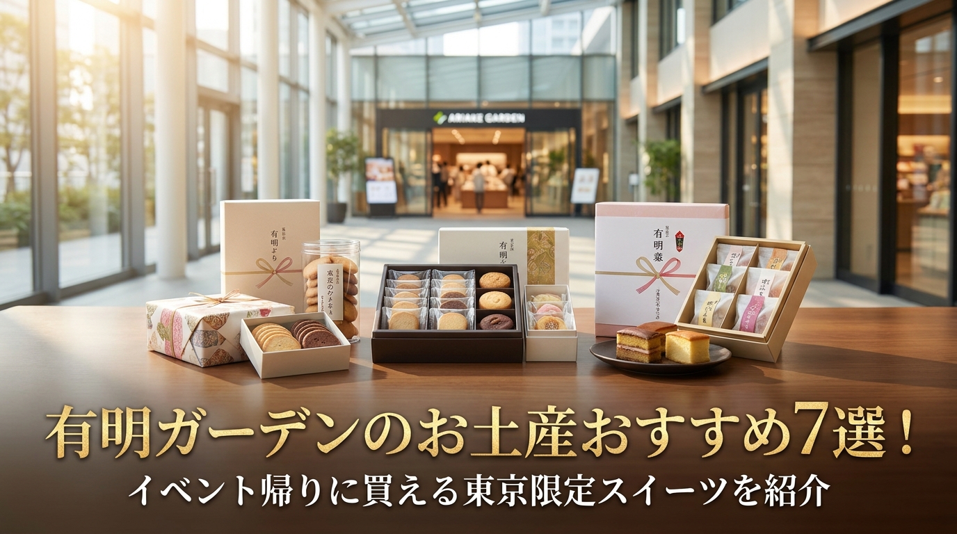 有明ガーデンのお土産おすすめ7選！イベント帰りに買える東京限定スイーツを紹介