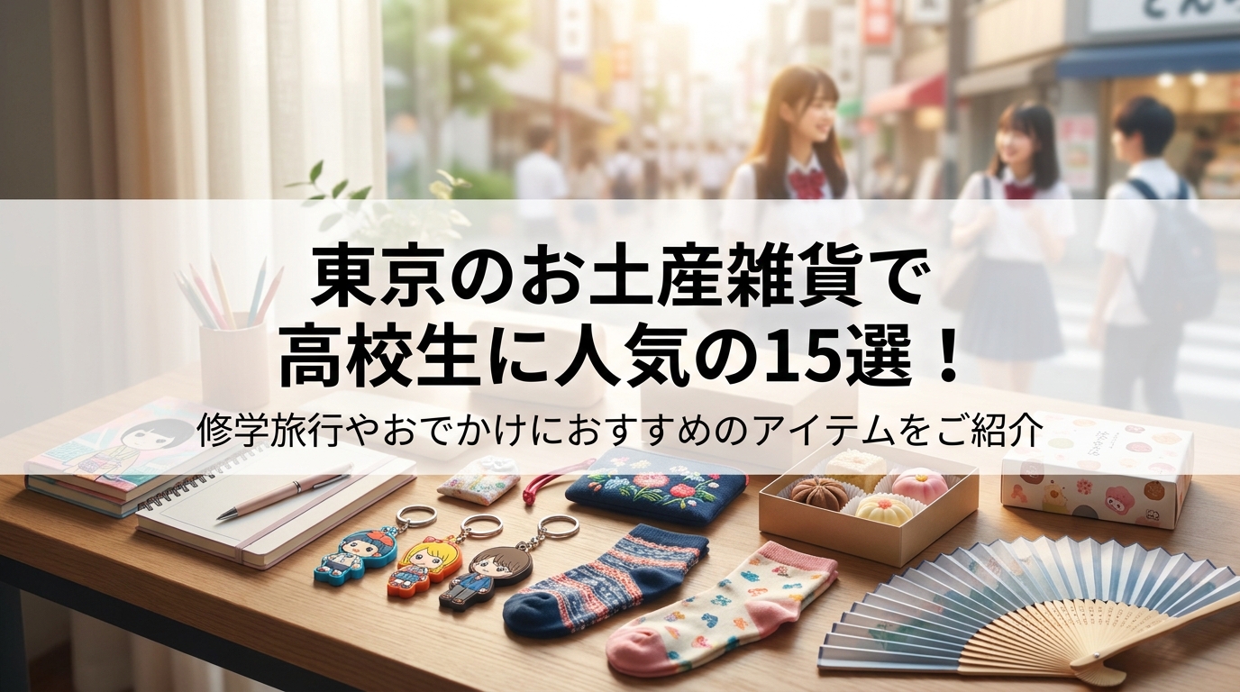 東京のお土産雑貨で高校生に人気の15選！修学旅行やおでかけにおすすめのアイテムをご紹介
