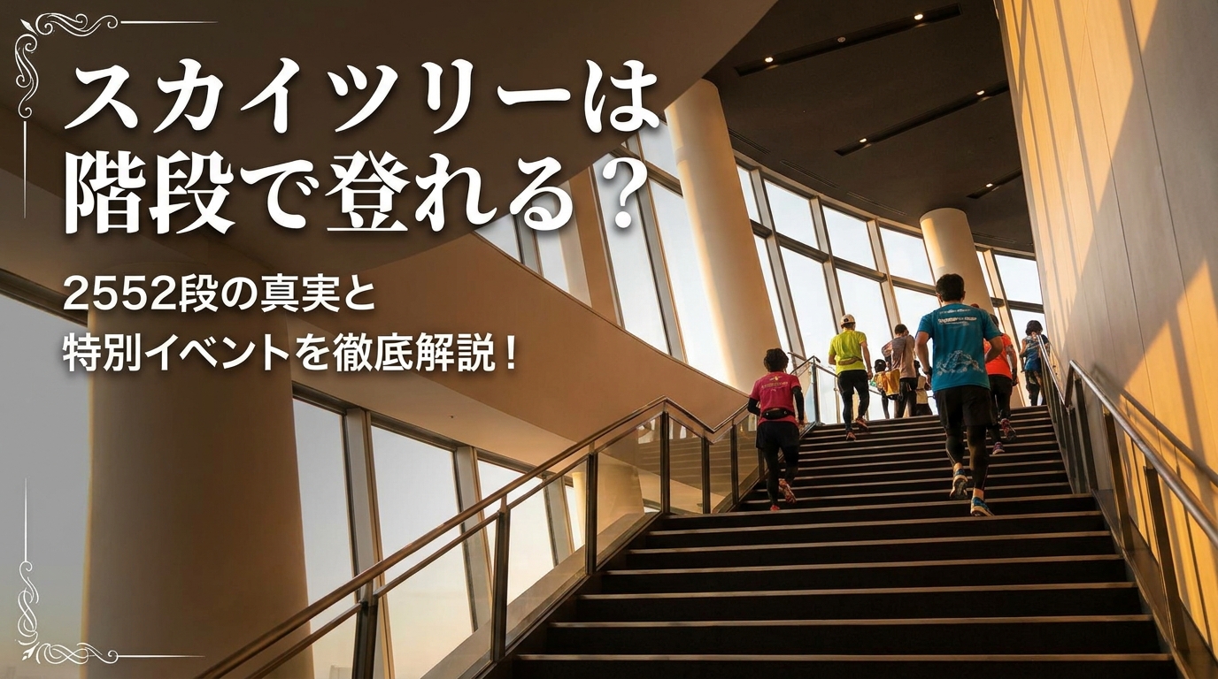 スカイツリーは階段で登れる？2552段の真実と特別イベントを徹底解説！