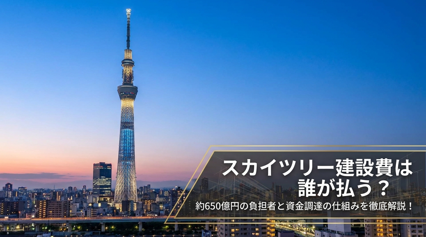 スカイツリー建設費は誰が払う？約650億円の負担者と資金調達の仕組みを徹底解説！