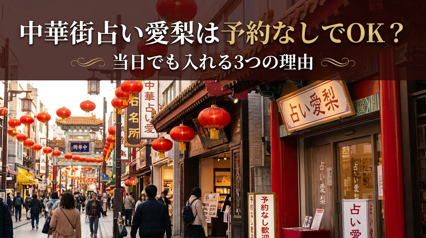 中華街占い愛梨は予約なしでOK？当日でも入れる3つの方法と注意点をご紹介！