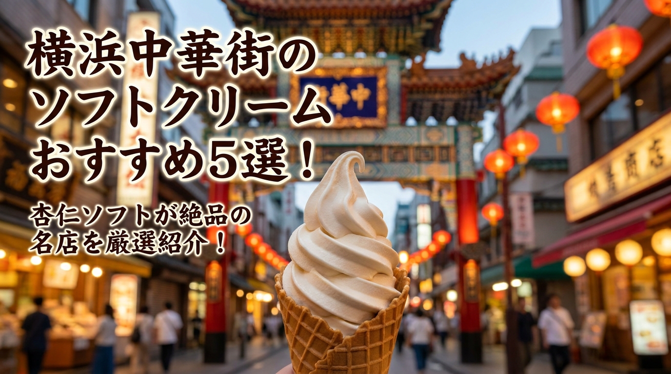 横浜中華街のソフトクリームおすすめ5選！杏仁ソフトが絶品の名店を厳選紹介！