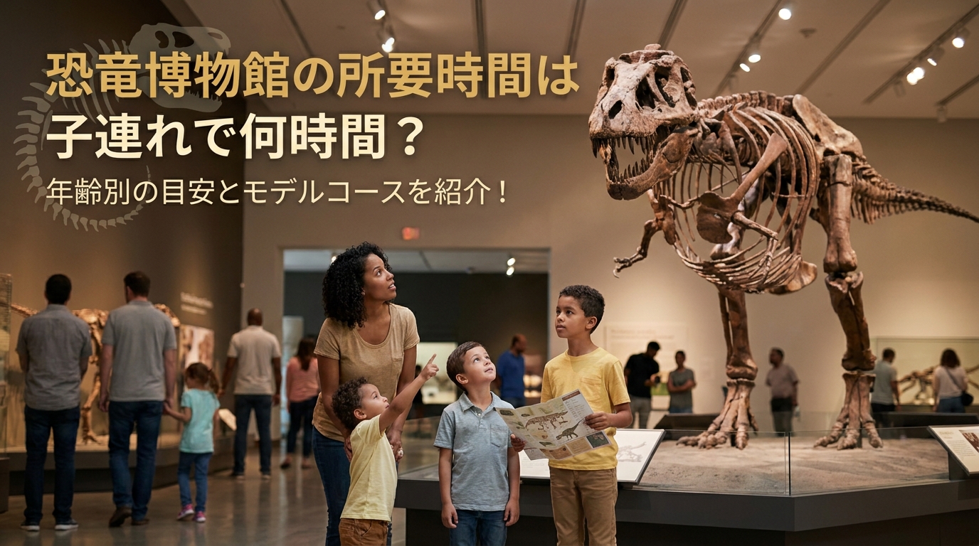恐竜博物館の所要時間は子連れで何時間？年齢別の目安とモデルコースを紹介！