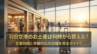羽田空港のお土産は何時から買える？営業時間と早朝対応の店舗を完全ガイド！