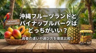 沖縄フルーツランドとパイナップルパークはどっちがいい？両者の違いや選び方を徹底比較！