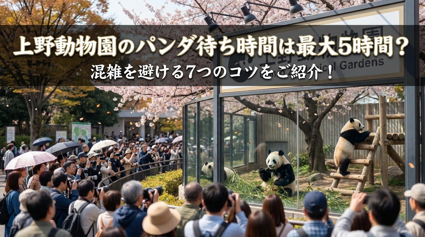 上野動物園のパンダ待ち時間は最大5時間？混雑を避ける7つのコツをご紹介！