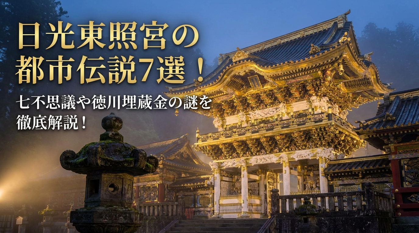 日光東照宮の都市伝説7選!七不思議や徳川埋蔵金の謎を徹底解説!