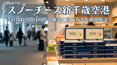 スノーチーズ新千歳空港の売り切れ時間は何時？確実に買う方法を徹底解説！