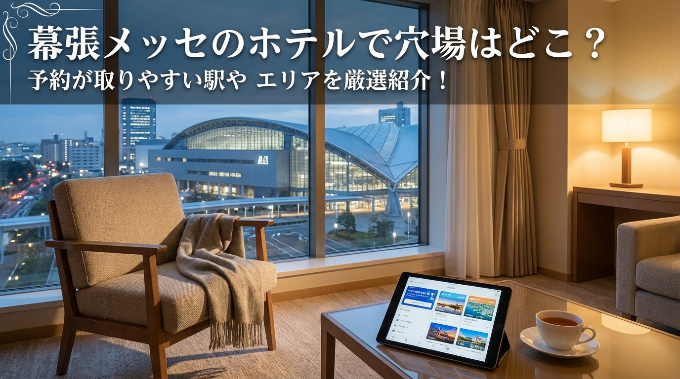 幕張メッセのホテルで穴場はどこ？予約が取りやすい駅やエリアを厳選紹介！