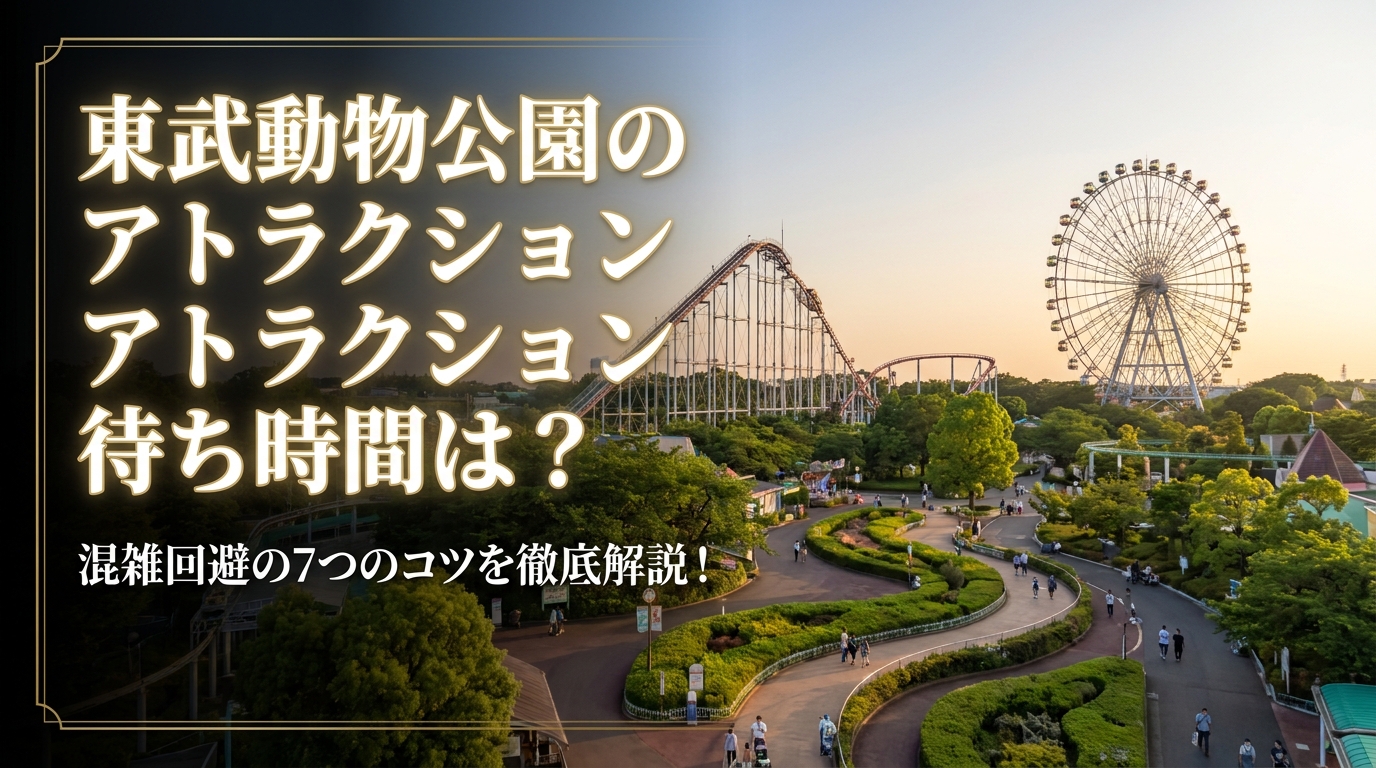 東武動物公園のアトラクション待ち時間は？混雑回避の7つのコツを徹底解説！