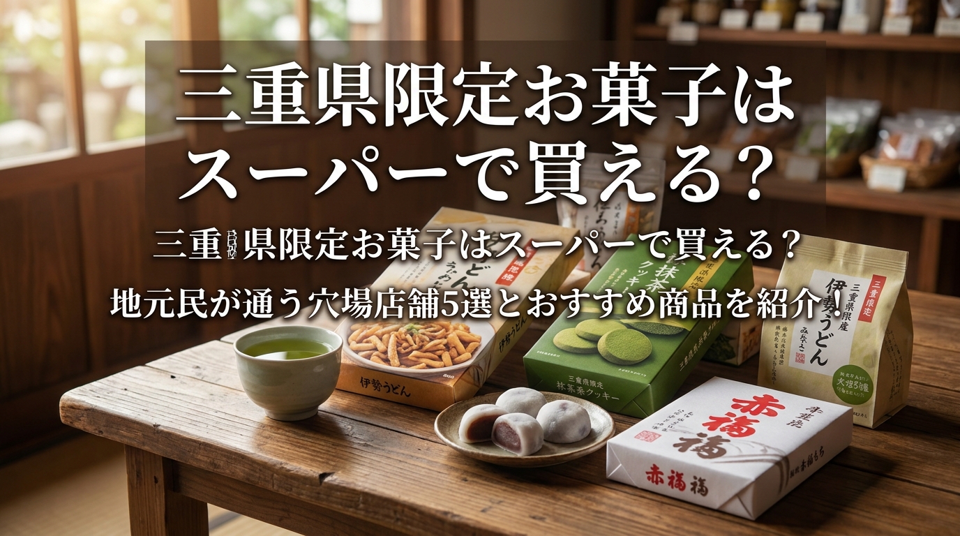 三重県限定お菓子はスーパーで買える？地元民が通う穴場店舗5選とおすすめ商品を紹介！