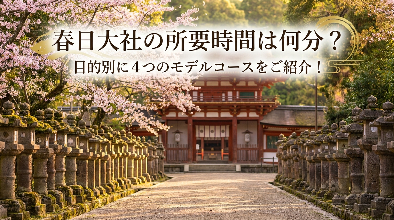 春日大社の所要時間は何分？目的別に4つのモデルコースをご紹介！