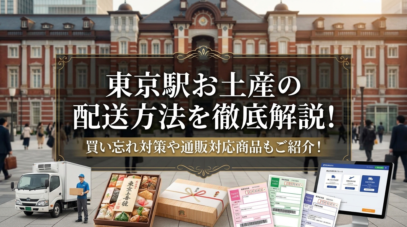 東京駅お土産の配送方法を徹底解説！買い忘れ対策や通販対応商品もご紹介！