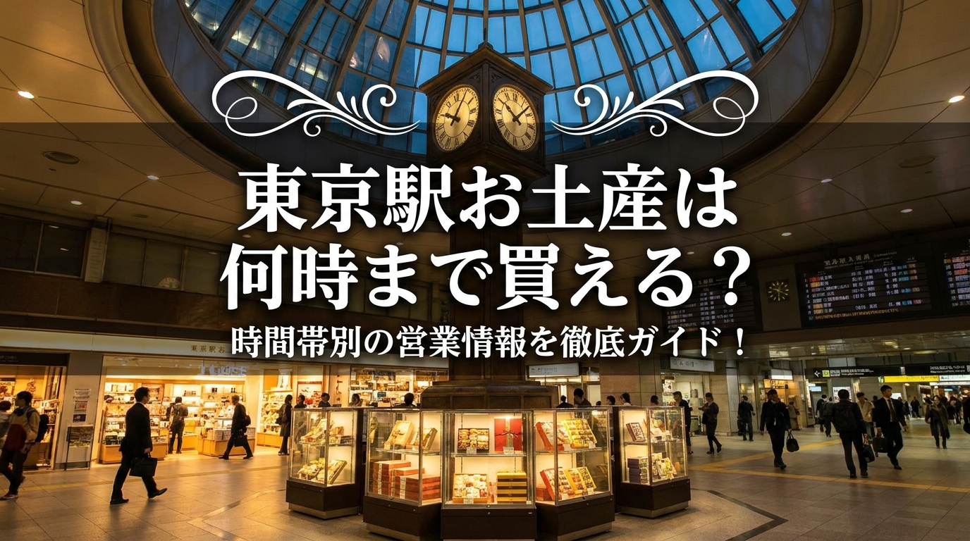 東京駅お土産は何時まで買える？時間帯別の営業情報を徹底ガイド！