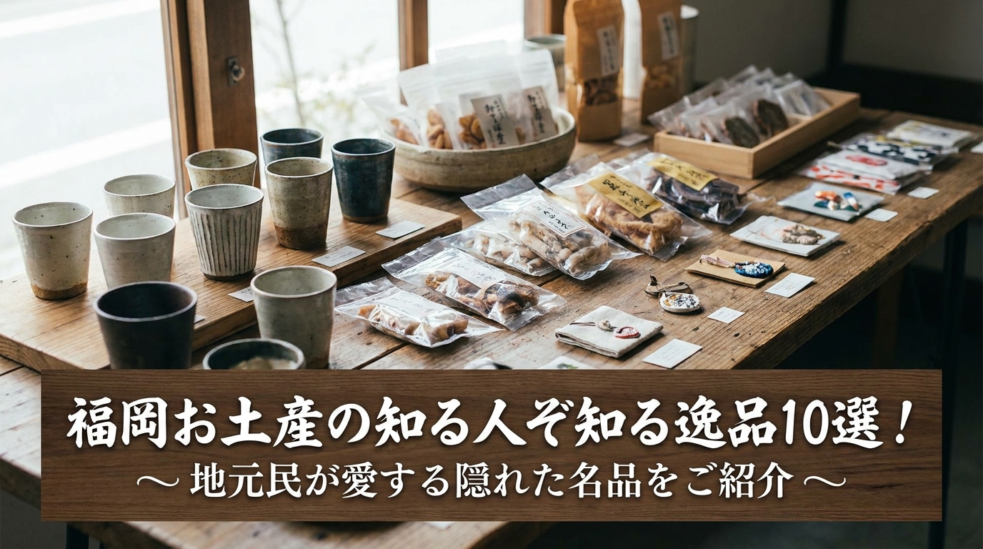 福岡お土産の知る人ぞ知る逸品10選!地元民が愛する隠れた名品をご紹介