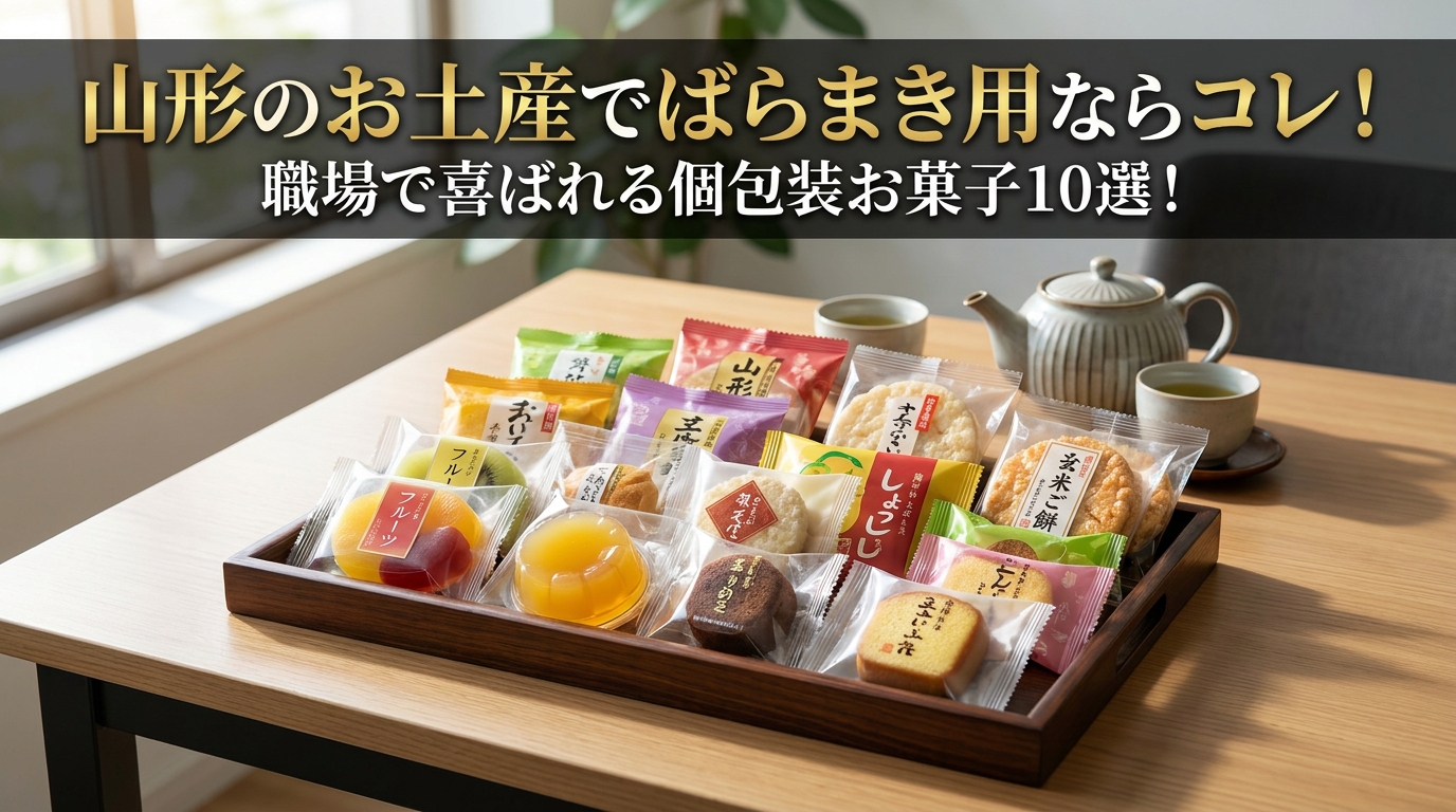 山形のお土産でばらまき用ならコレ！職場で喜ばれる個包装お菓子10選！