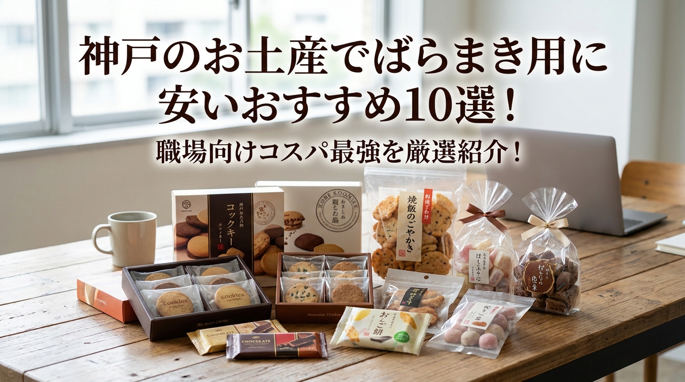 神戸のお土産でばらまき用に安いおすすめ10選!職場向けコスパ最強を厳選紹介!