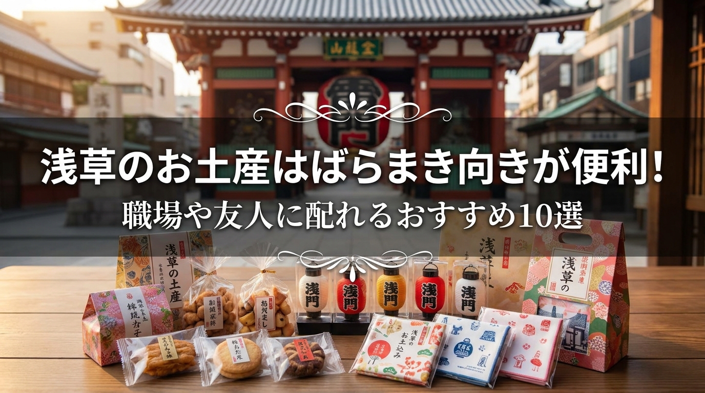 浅草のお土産はばらまき向きが便利！職場や友人に配れるおすすめ10選