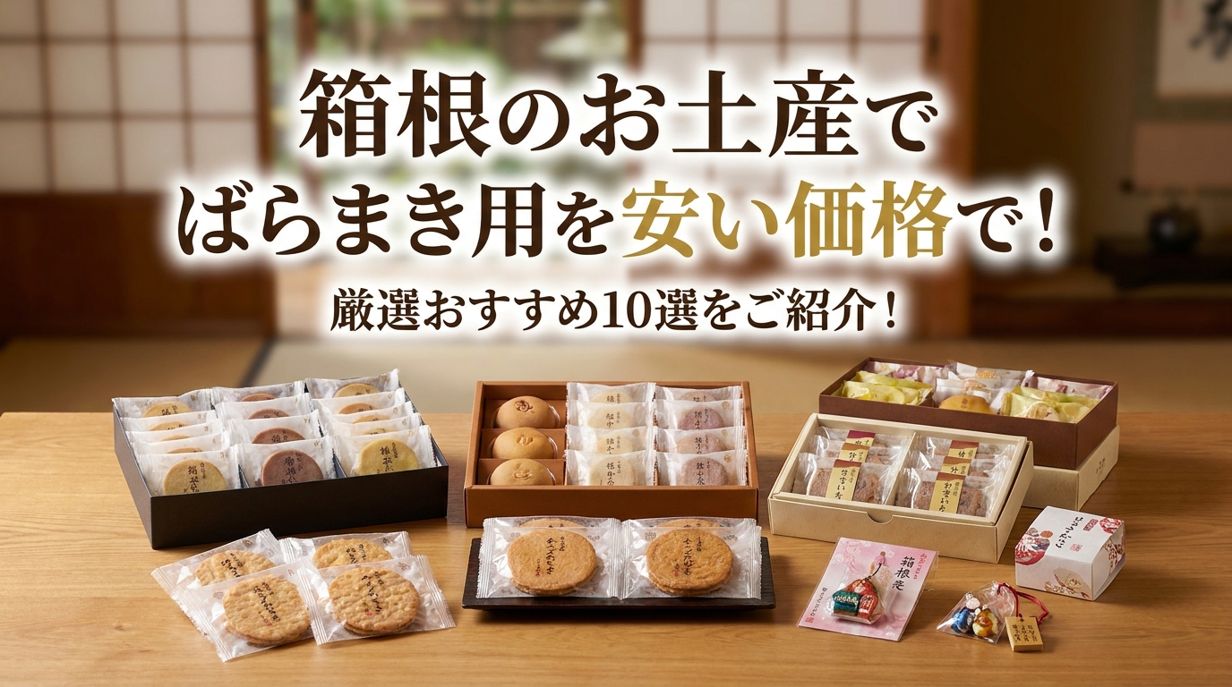 箱根のお土産でばらまき用を安い価格で!厳選おすすめ10選をご紹介!
