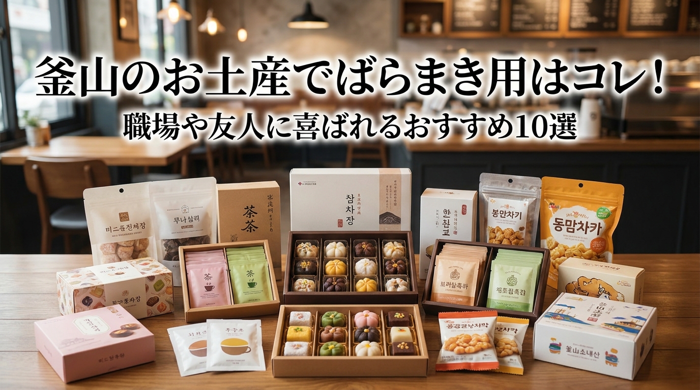 釜山のお土産でばらまき用はコレ！職場や友人に喜ばれるおすすめ10選
