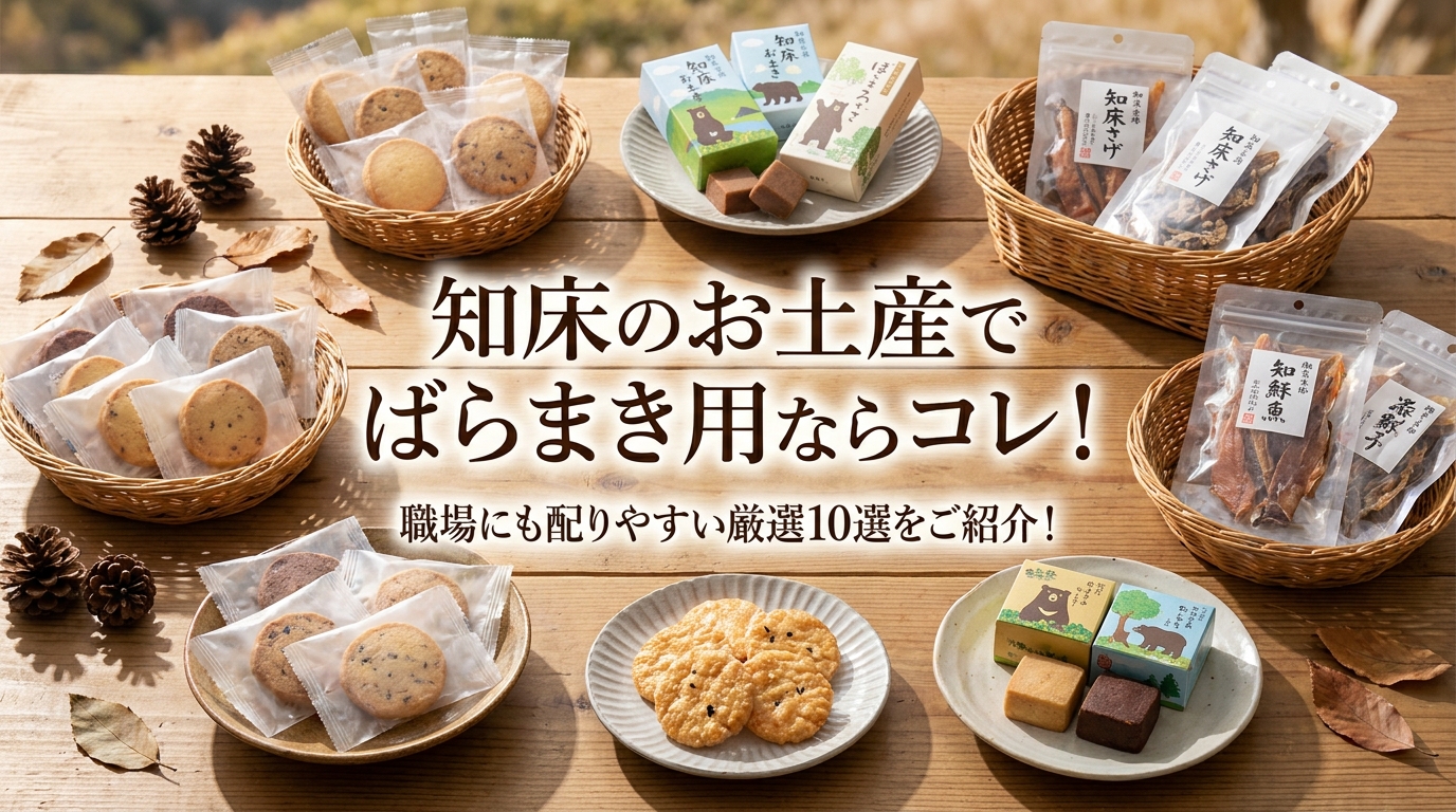 知床のお土産でばらまき用ならコレ！職場にも配りやすい厳選10選をご紹介！