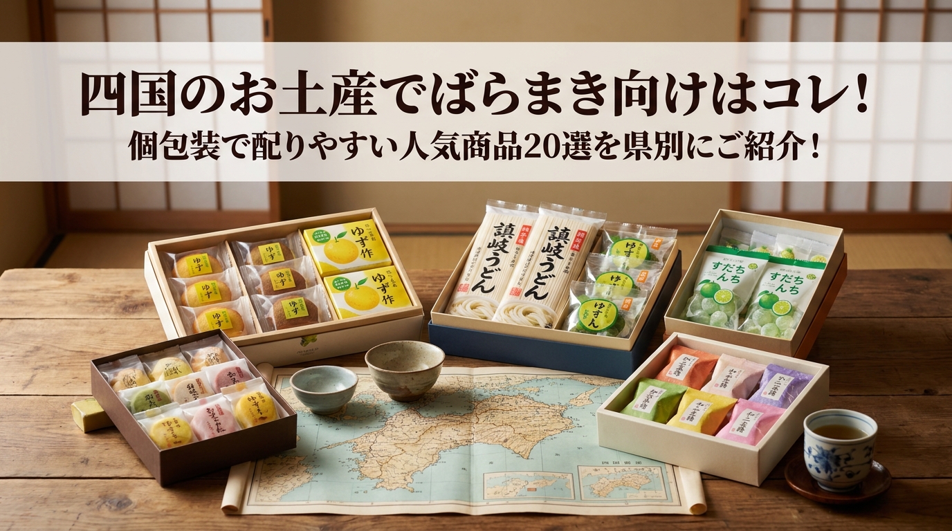 四国のお土産でばらまき向けはコレ!個包装で配りやすい人気商品20選を県別にご紹介!