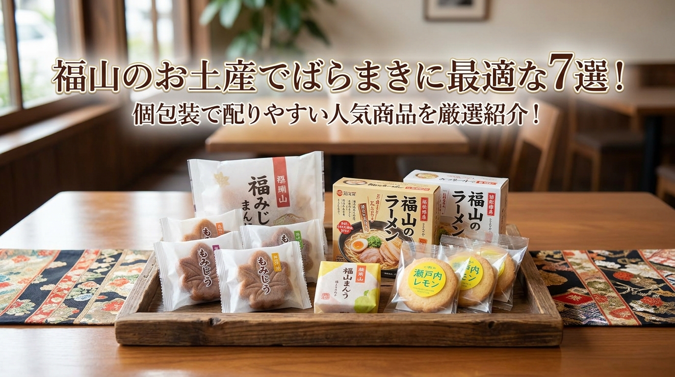 福山のお土産でばらまきに最適な7選!個包装で配りやすい人気商品を厳選紹介!
