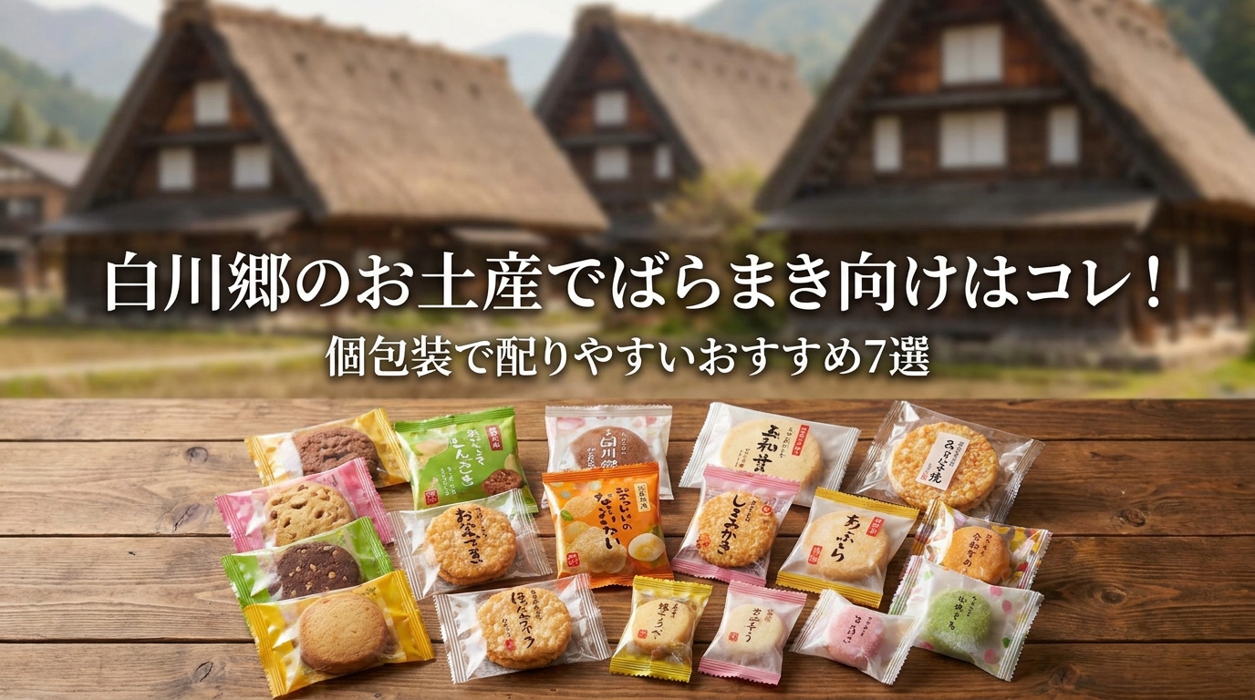 白川郷のお土産でばらまき向けはコレ！個包装で配りやすいおすすめ7選