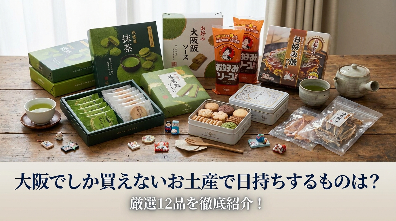 大阪でしか買えないお土産で日持ちするものは？厳選12品を徹底紹介！