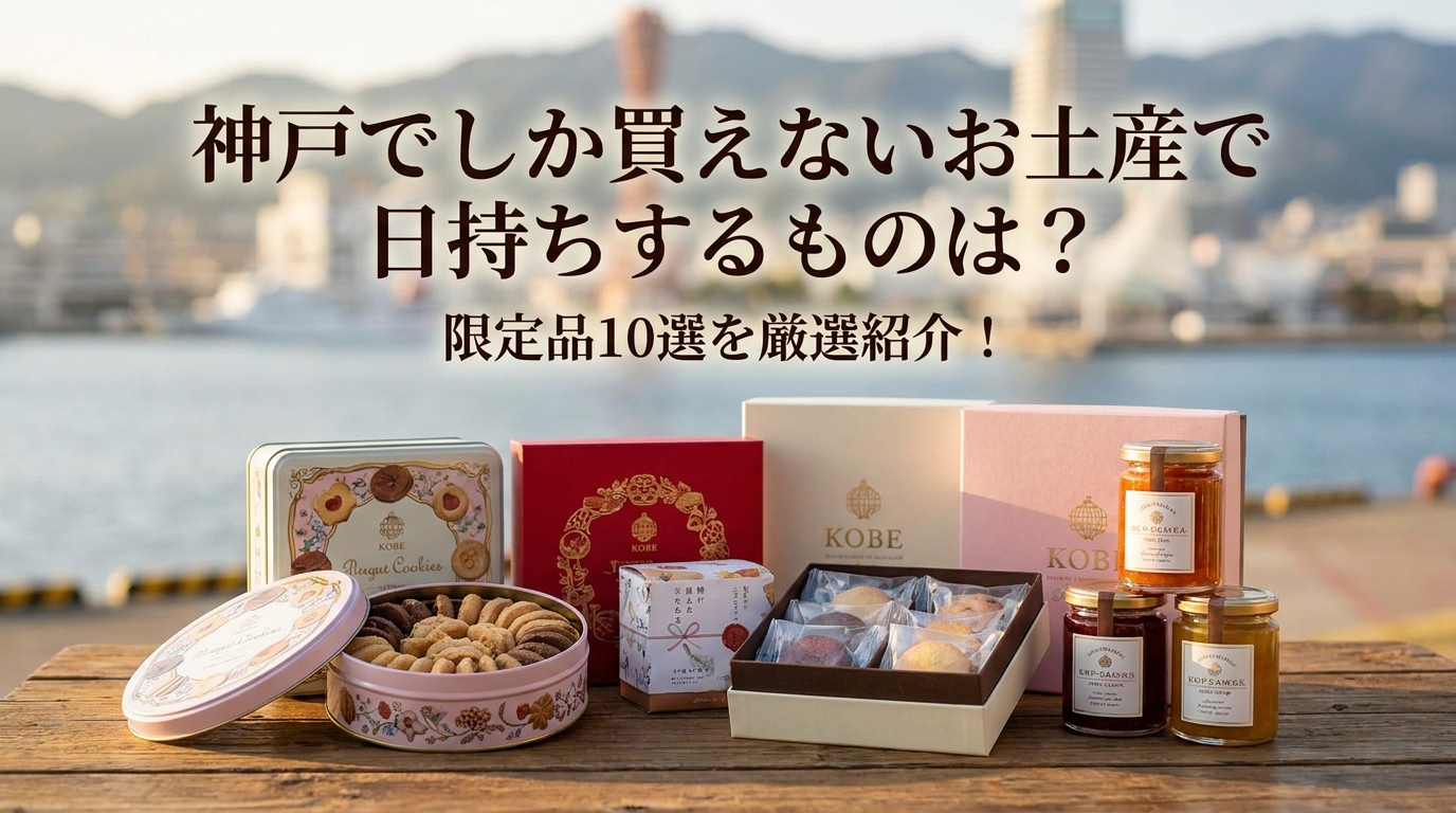 神戸でしか買えないお土産で日持ちするものは?限定品10選を厳選紹介!