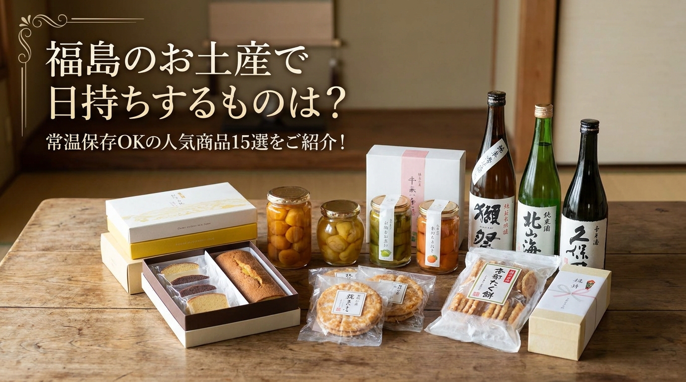 福島のお土産で日持ちするものは？常温保存OKの人気商品15選をご紹介！