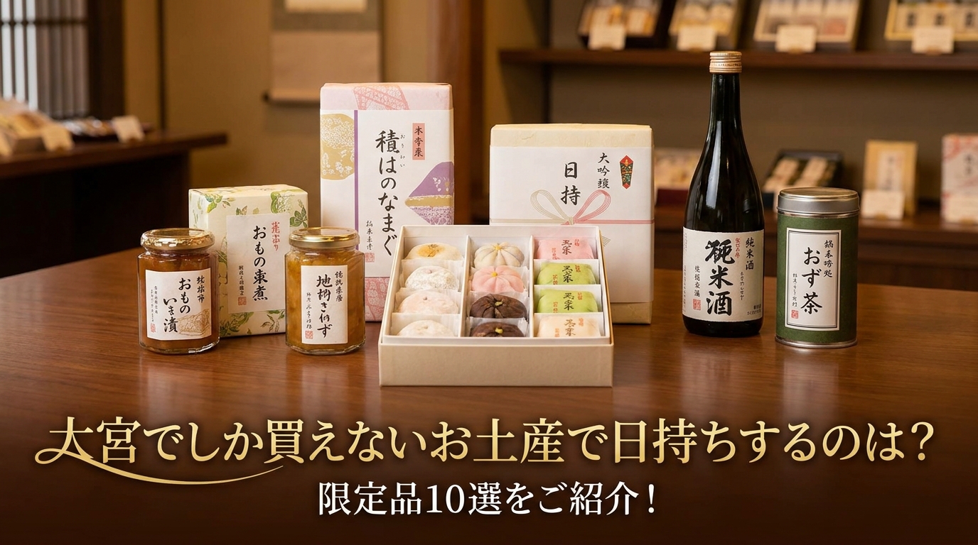 大宮でしか買えないお土産で日持ちするのは？限定品10選をご紹介！