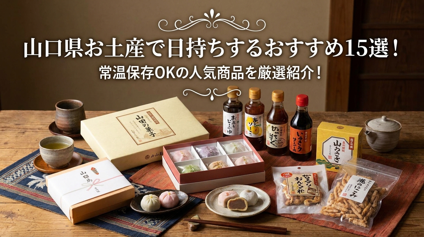 山口県お土産で日持ちするおすすめ15選!常温保存OKの人気商品を厳選紹介!