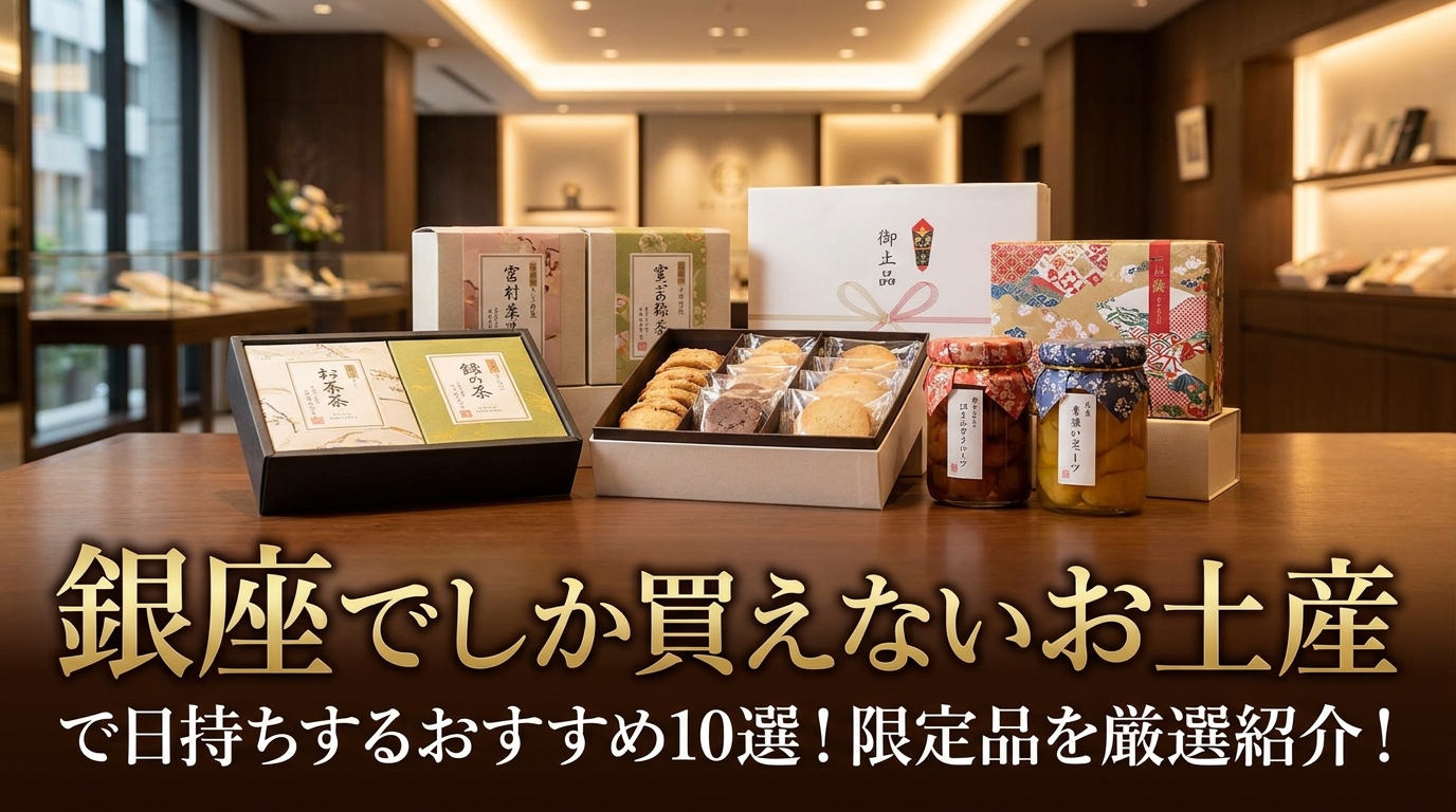 銀座でしか買えないお土産で日持ちするおすすめ10選！限定品を厳選紹介！