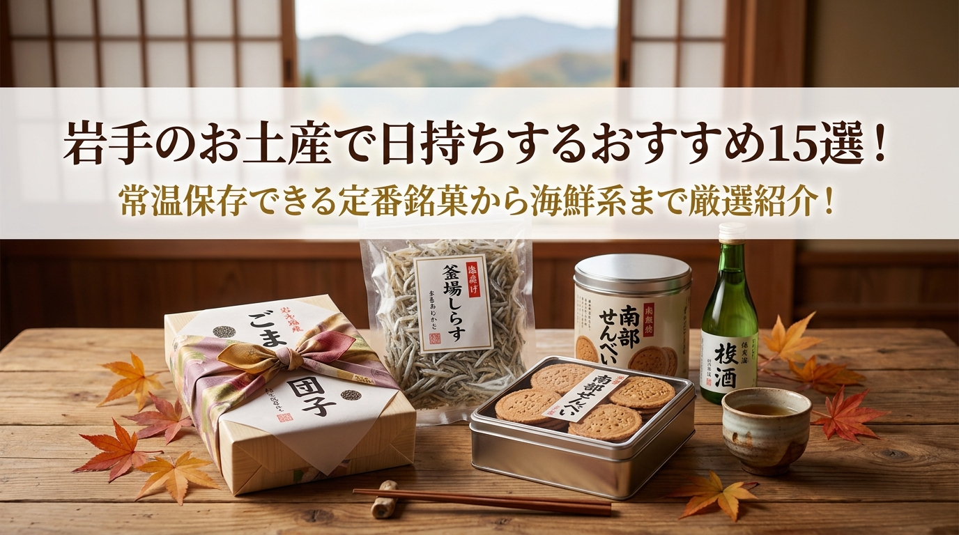 岩手のお土産で日持ちするおすすめ15選！常温保存できる定番銘菓から海鮮系まで厳選紹介！