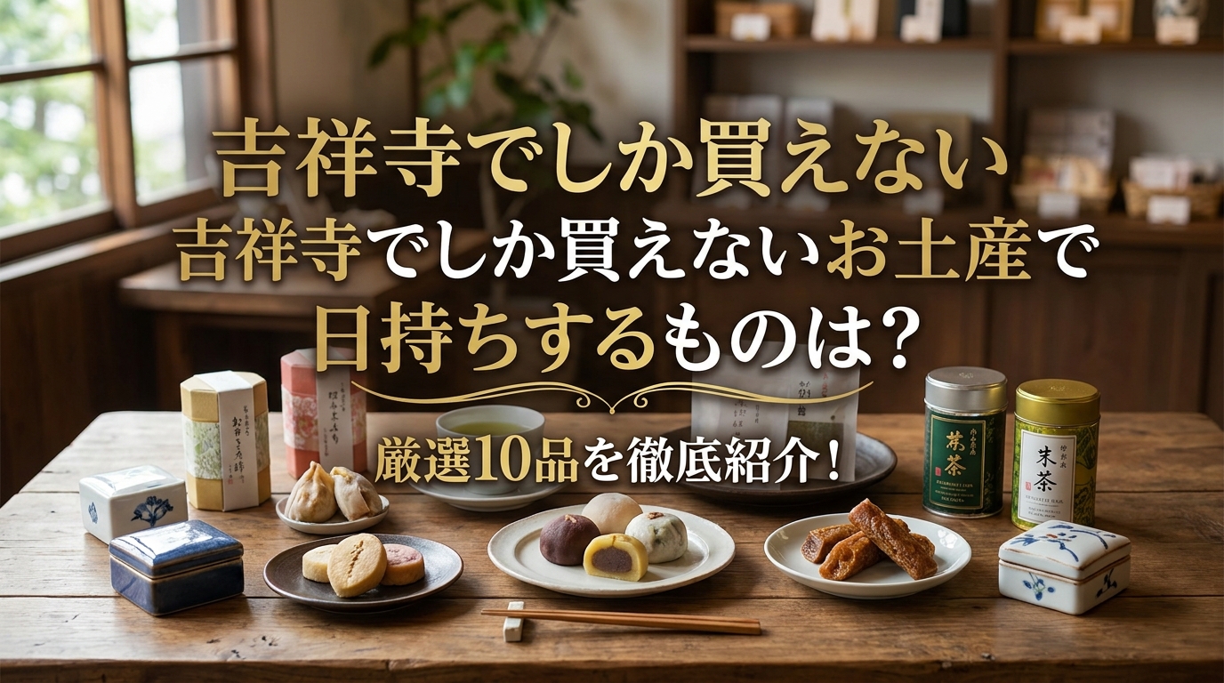 吉祥寺でしか買えないお土産で日持ちするものは？厳選10品を徹底紹介！