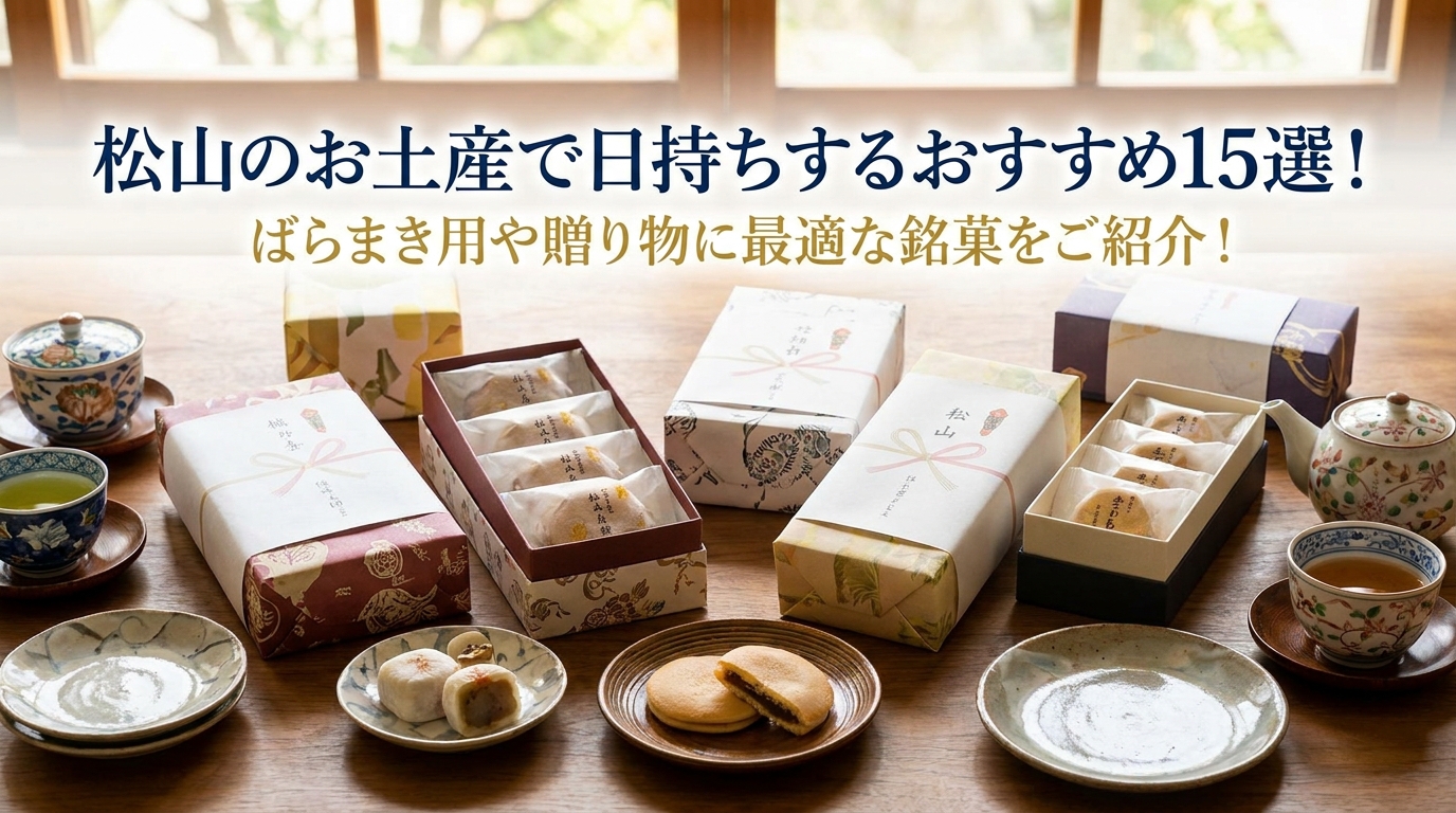 松山のお土産で日持ちするおすすめ15選!ばらまき用や贈り物に最適な銘菓をご紹介!