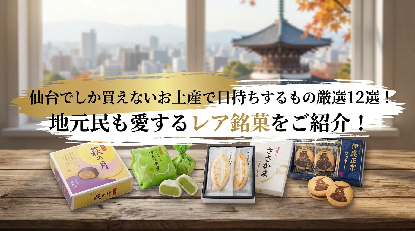 仙台でしか買えないお土産で日持ちするもの厳選12選!地元民も愛するレア銘菓をご紹介!