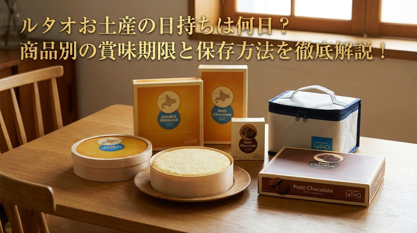 ルタオお土産の日持ちは何日？商品別の賞味期限と保存方法を徹底解説！