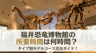 福井恐竜博物館の所要時間は何時間？タイプ別モデルコース完全ガイド！