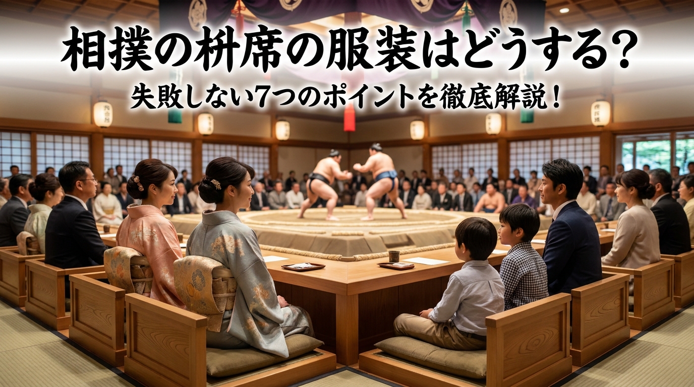 相撲の枡席の服装はどうする？失敗しない7つのポイントを徹底解説！
