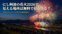 にし阿波の花火2026で見える場所は無料で存在する？穴場スポットと注意点を徹底解説！