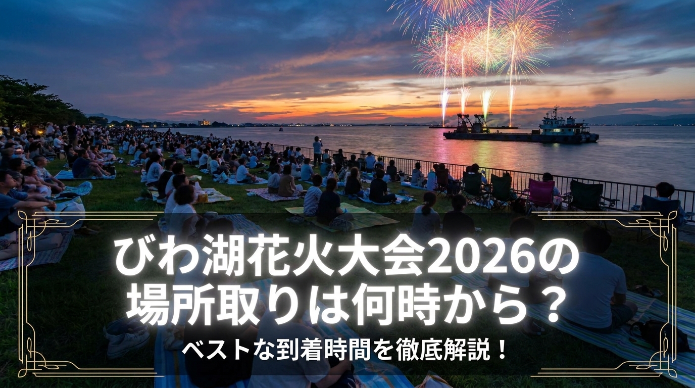 びわ湖花火大会2026の場所取りは何時から?ベストな到着時間を徹底解説!