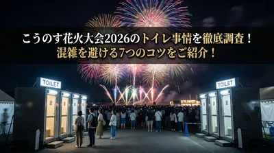 こうのす花火大会2026のトイレ事情を徹底調査！混雑を避ける7つのコツをご紹介！