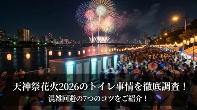 天神祭花火2026のトイレ事情を徹底調査！混雑回避の7つのコツをご紹介！
