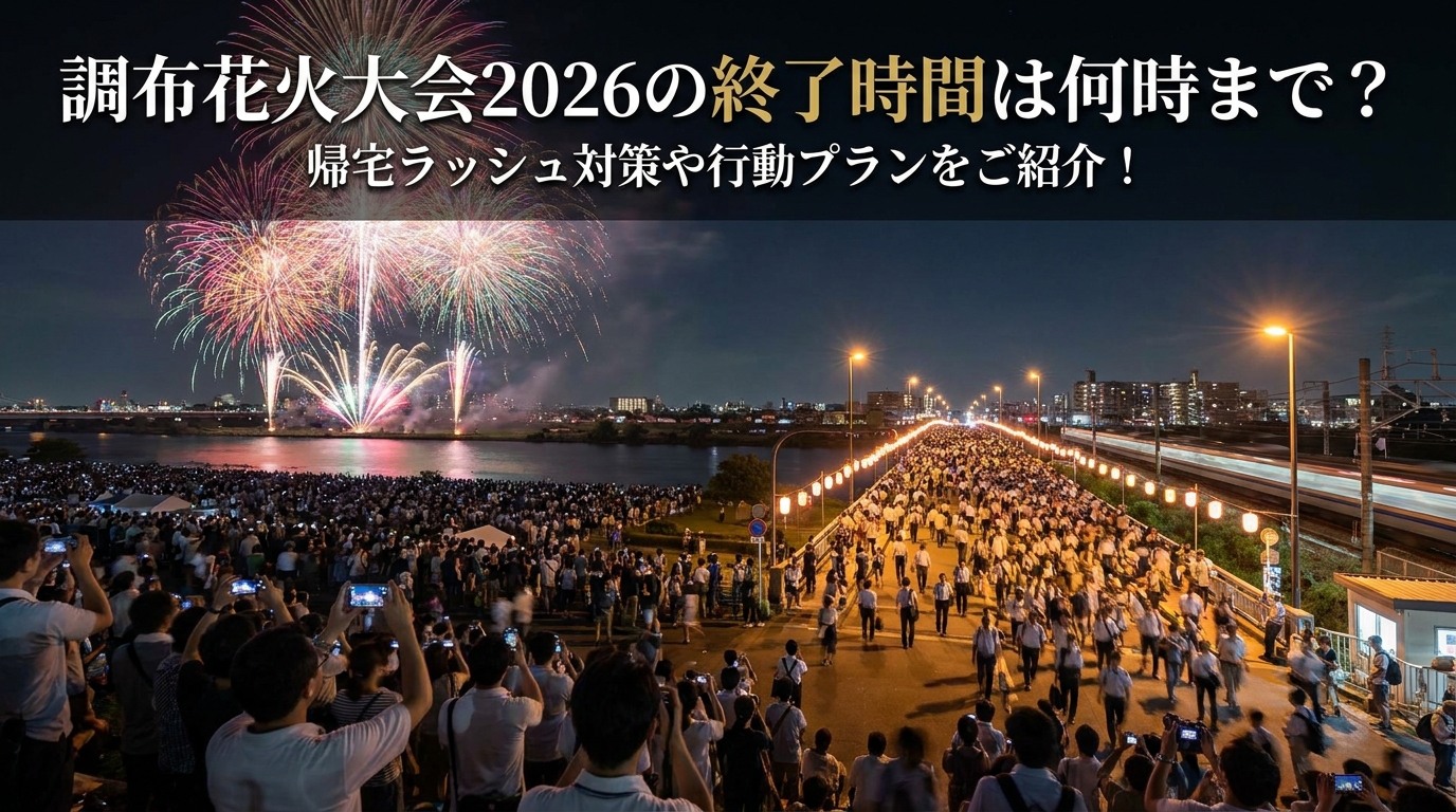 調布花火大会2026の終了時間は何時まで？帰宅ラッシュ対策や行動プランをご紹介！