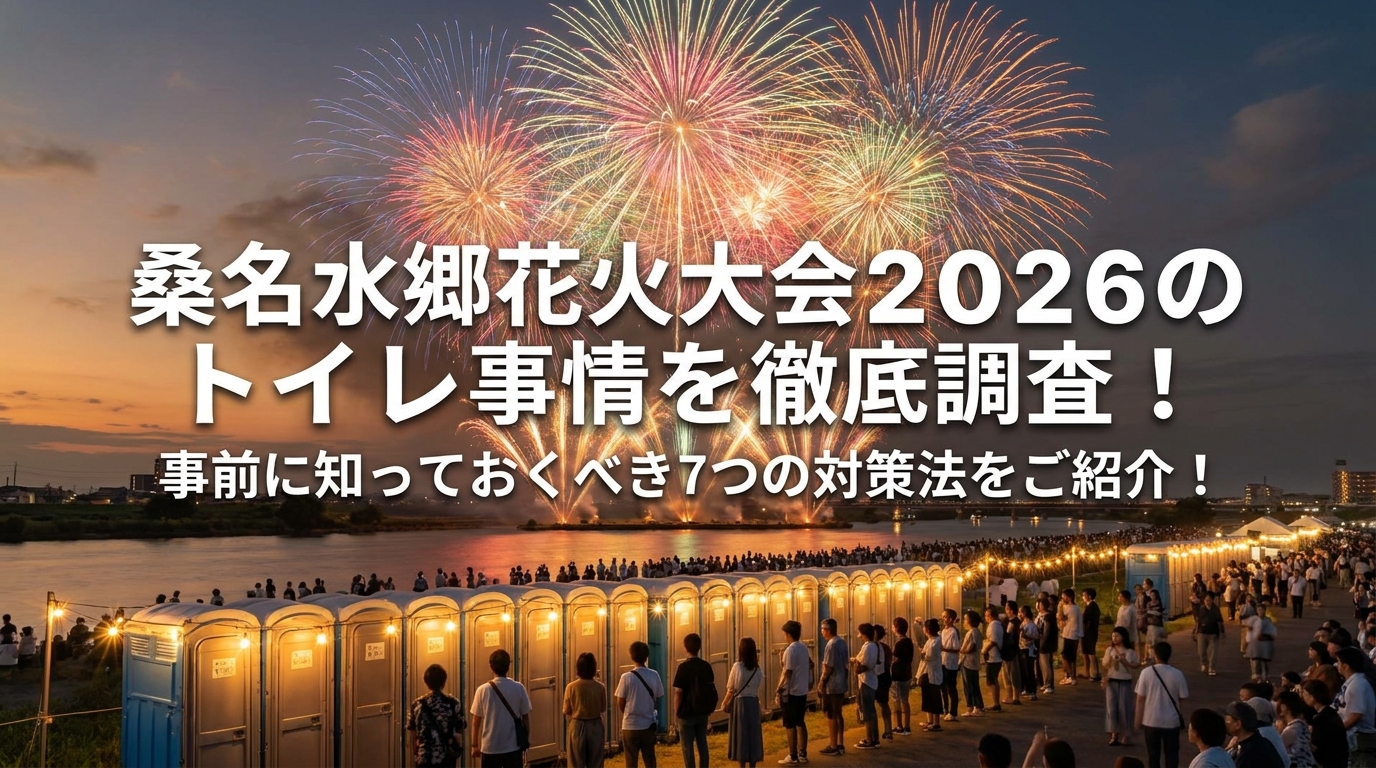 桑名水郷花火大会2026のトイレ事情を徹底調査!事前に知っておくべき7つの対策法をご紹介!