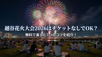 越谷花火大会2026はチケットなしでOK？無料で楽しむ7つのコツを紹介！